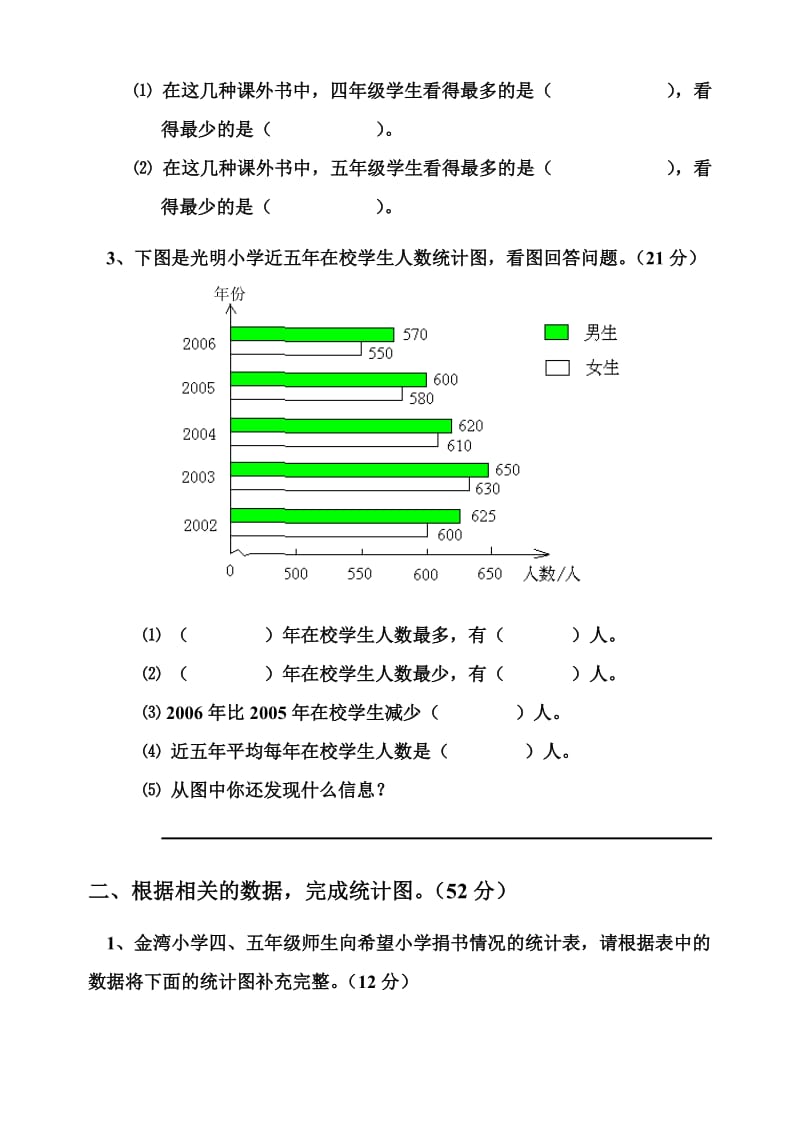 四年级数学上册第六单元检测卷.doc_第2页