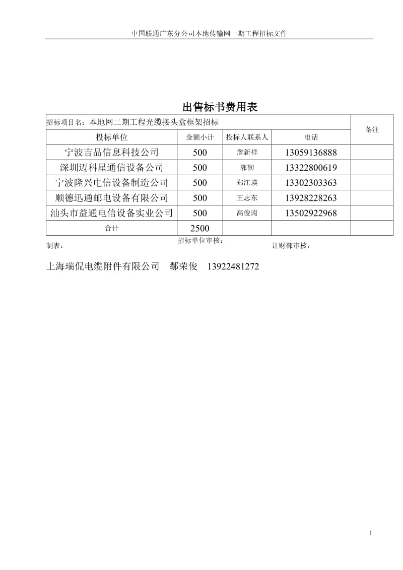 接头盒厂家和技术规范书.doc_第1页