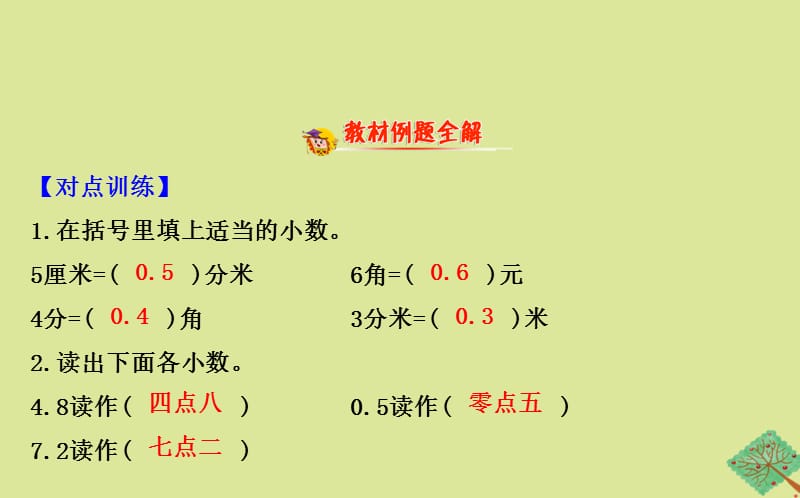 2020版三年级数学下册 八 小数的初步认识 8.1 小数的意义和读写课件 苏教版.ppt_第2页