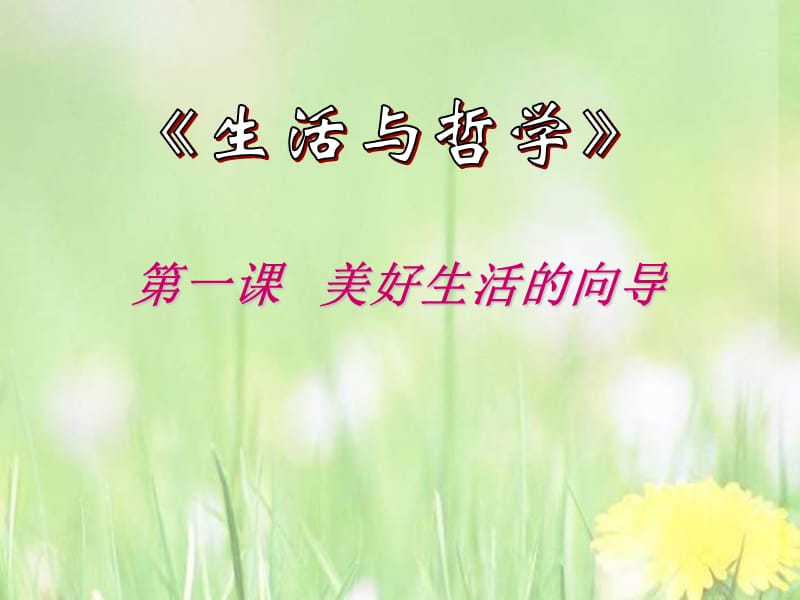 《生活与哲学》PPT课件.ppt_第1页