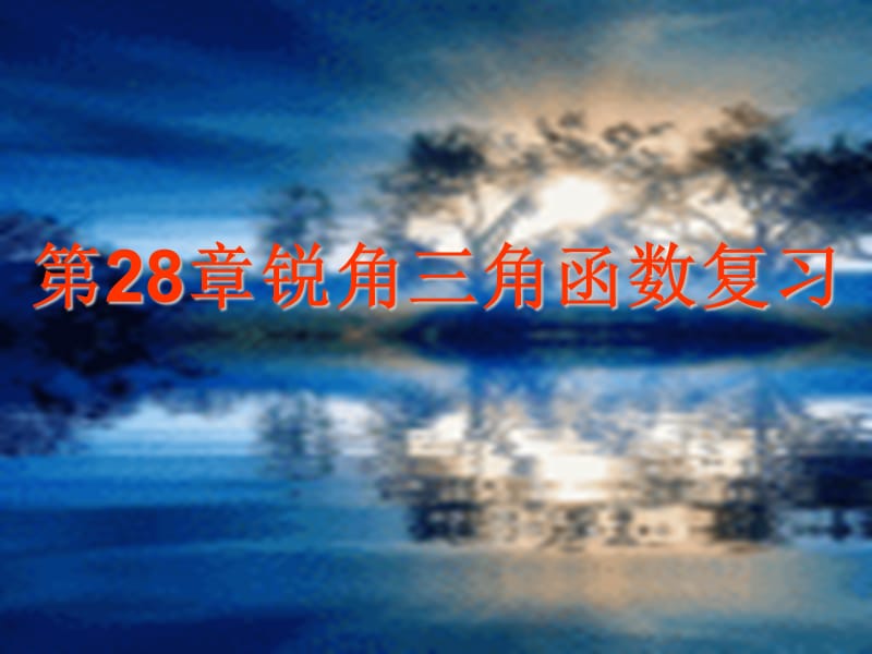 浙江省温岭市城南中学学年初中数学解直角三角形课件新人教版.ppt_第1页