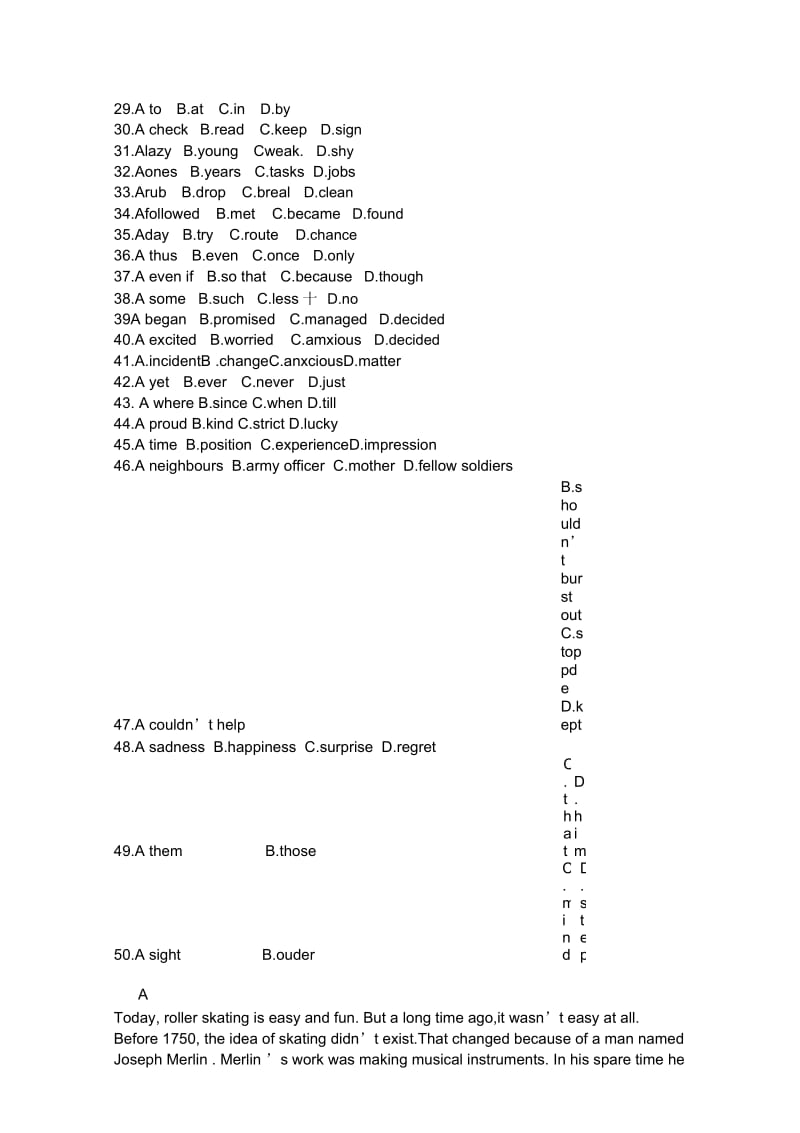 1998年普通高等学校招生全国统一考试英语.docx_第3页