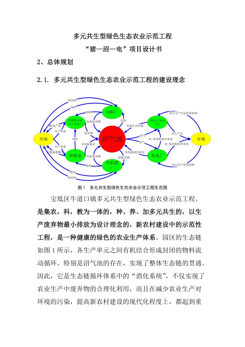 沼气发电项目设计书.doc_第1页