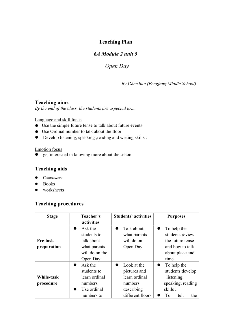 教学说明和教案6AModule2unit5.doc_第1页