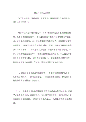 财务毕业实习总结.docx