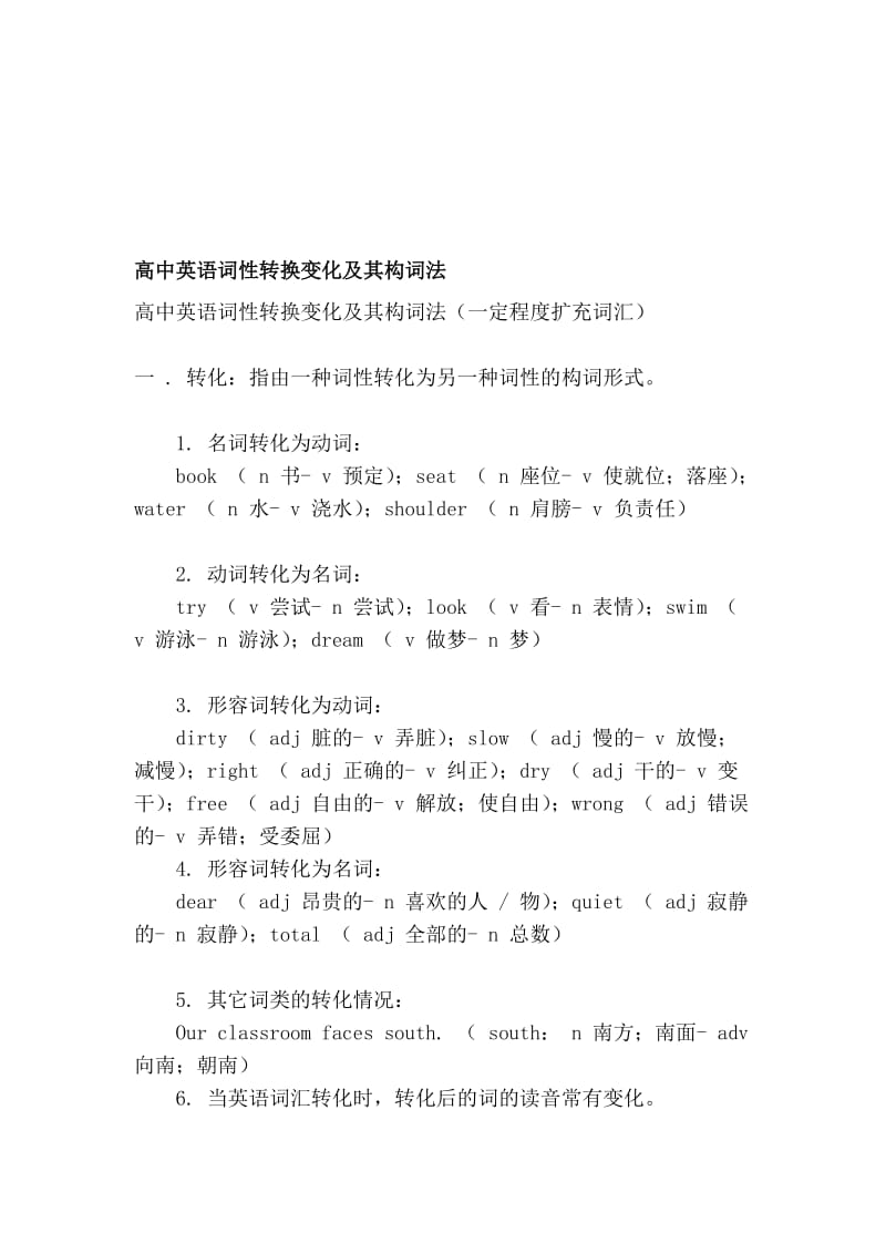 [资料]高中英语词性转换变更及其构词法.doc_第1页