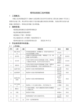 最终版塔吊安拆施工技术措施.doc