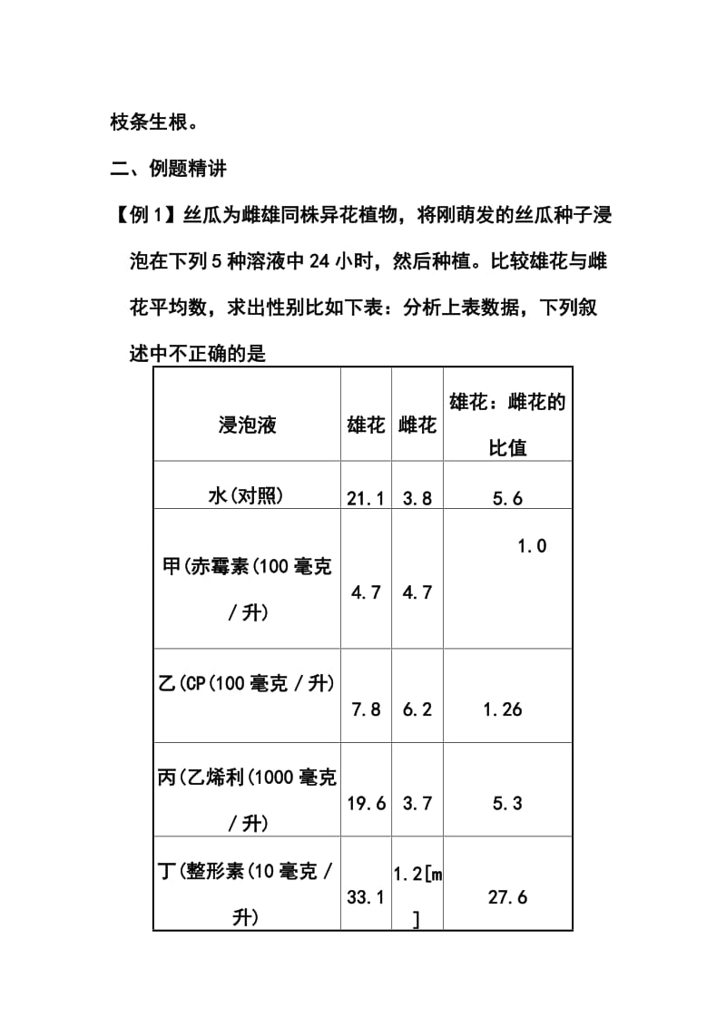 高三生物一轮复习讲义——植物激素专题突破.doc_第3页