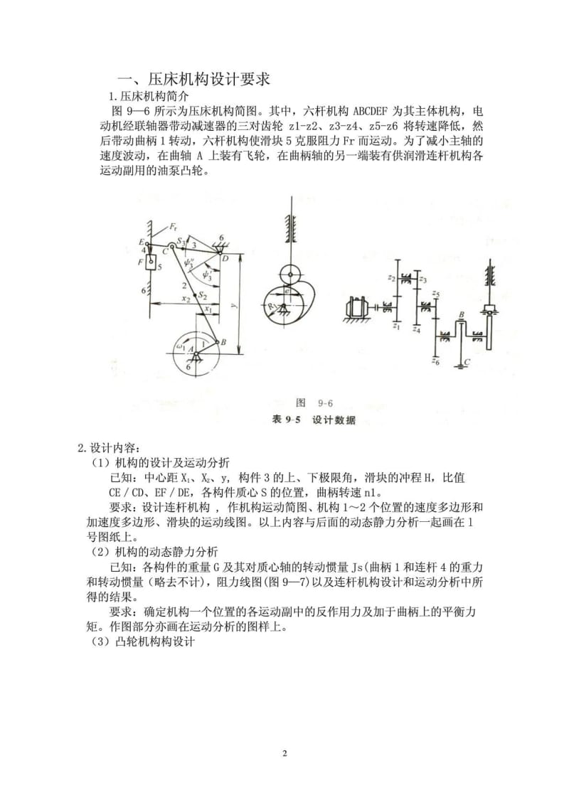 机械原理课程设计——压床.doc_第2页