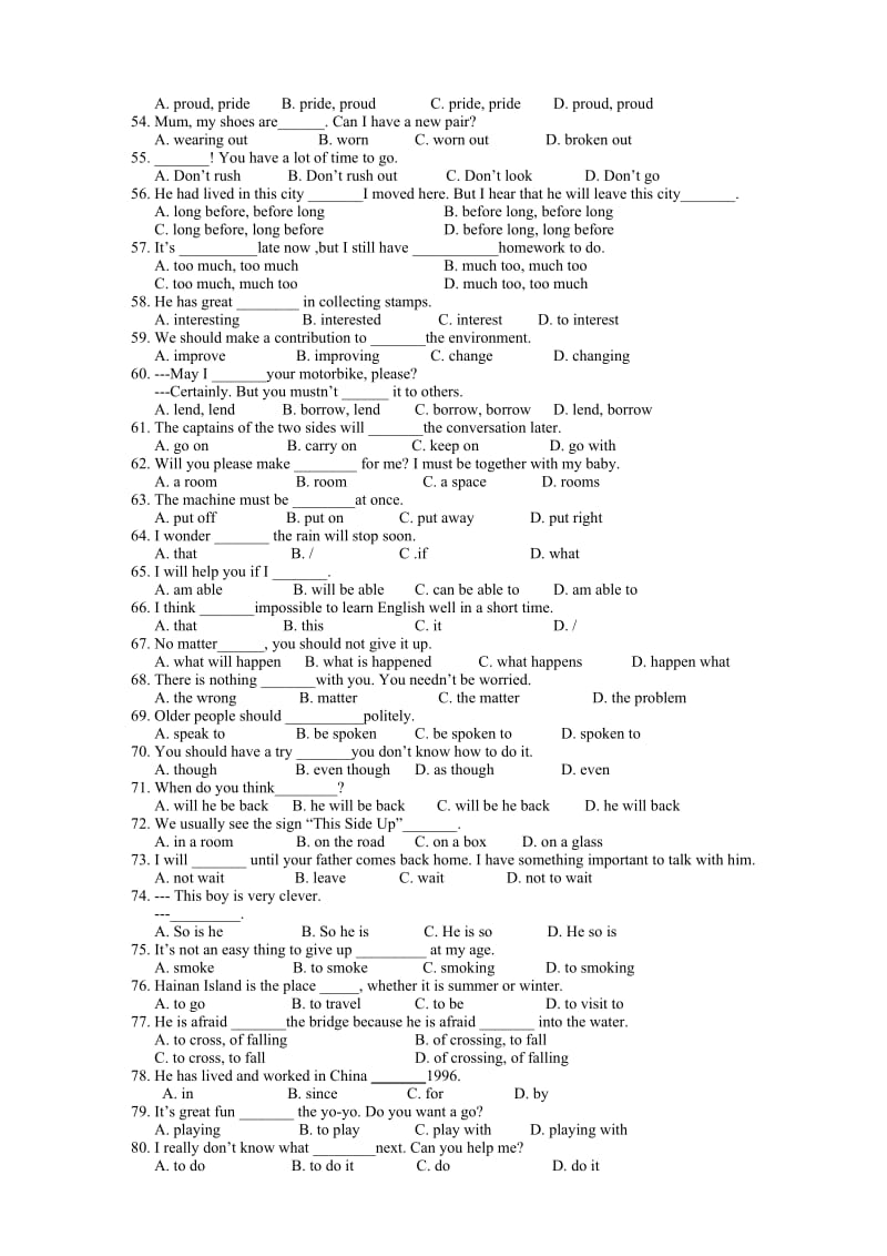 初三英语单项填空题100例错题[下学期].doc_第3页