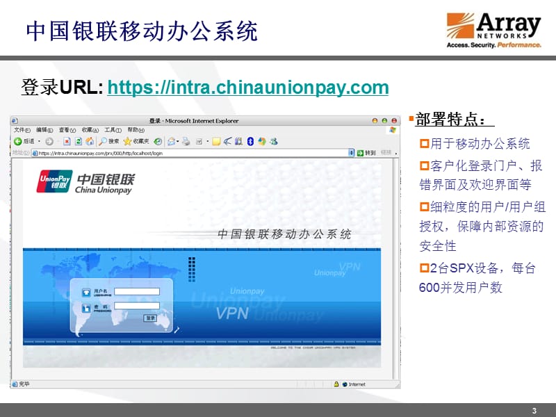 案例 - SSL VPN金融及电信行业案例【深度荟萃】.ppt_第3页