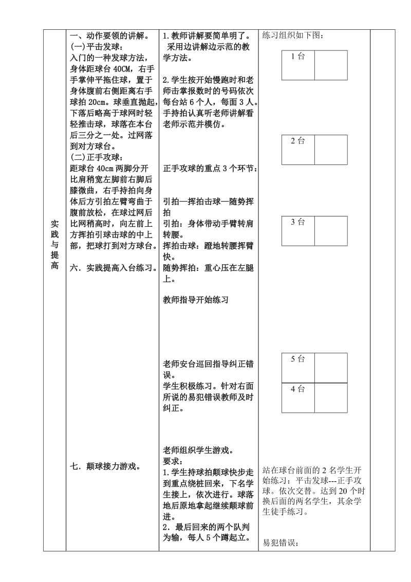 体育乒乓球教案-高中.doc_第2页