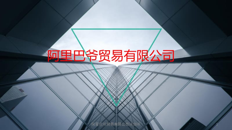 阿里巴爷贸易有限公司计划书课件.ppt_第1页