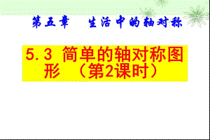 北师大版七年级数学下册《五章 生活中的轴对称5.3 简单的轴对称图形 》教案_10.ppt