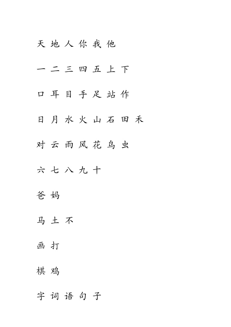 人教版一年级语文上册识字表注音练习图文.doc_第1页