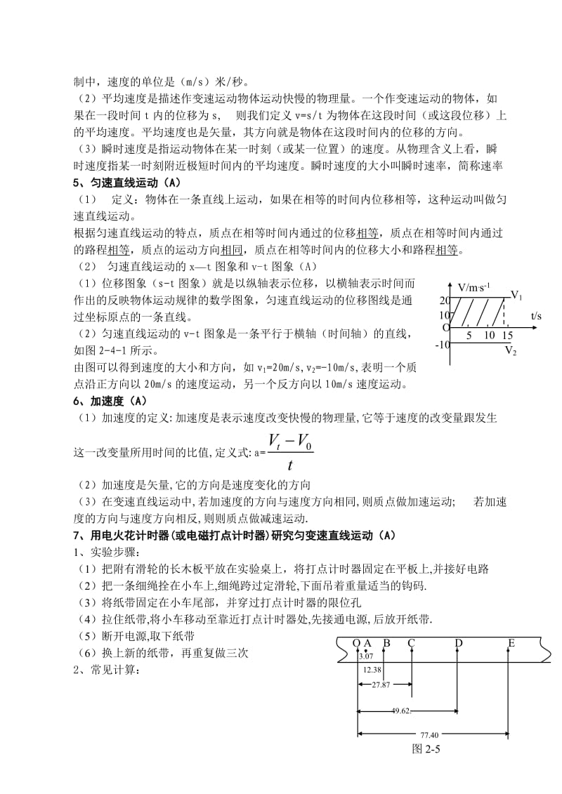 高中物理学业水平测试复习提纲.doc_第2页