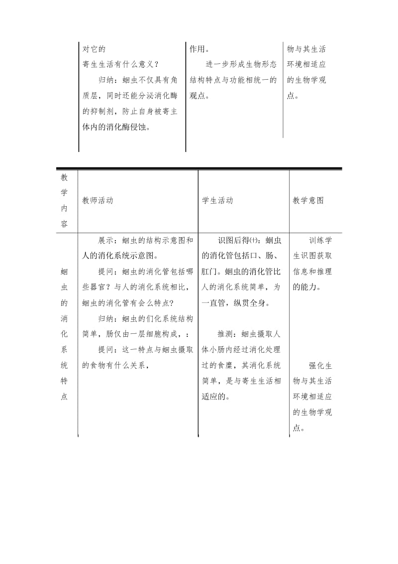 2019人教版生物八年级上册《线形动物和环节动物》精品教案教学设计.docx_第3页