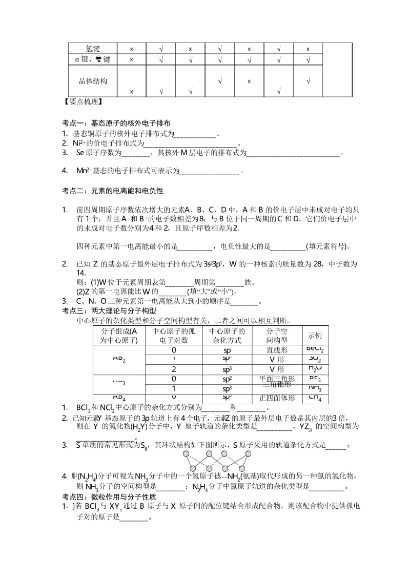 2018届高三化学复习4.物质结构与性质综合.docx_第2页