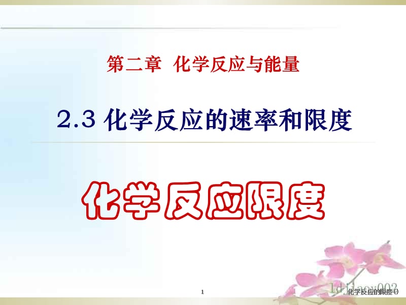 化学反应的限度()课件.ppt_第1页