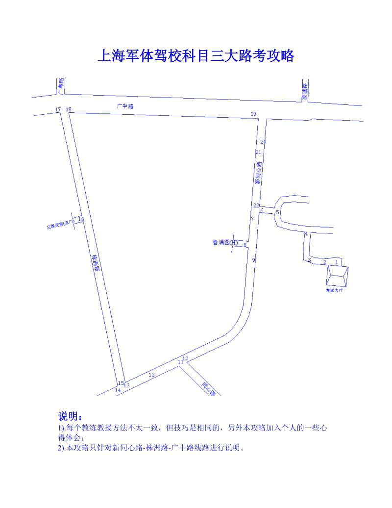 上海军体驾校科目三大路考图文攻略.docx_第1页