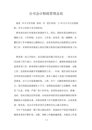 公司会计财政管理总结.doc