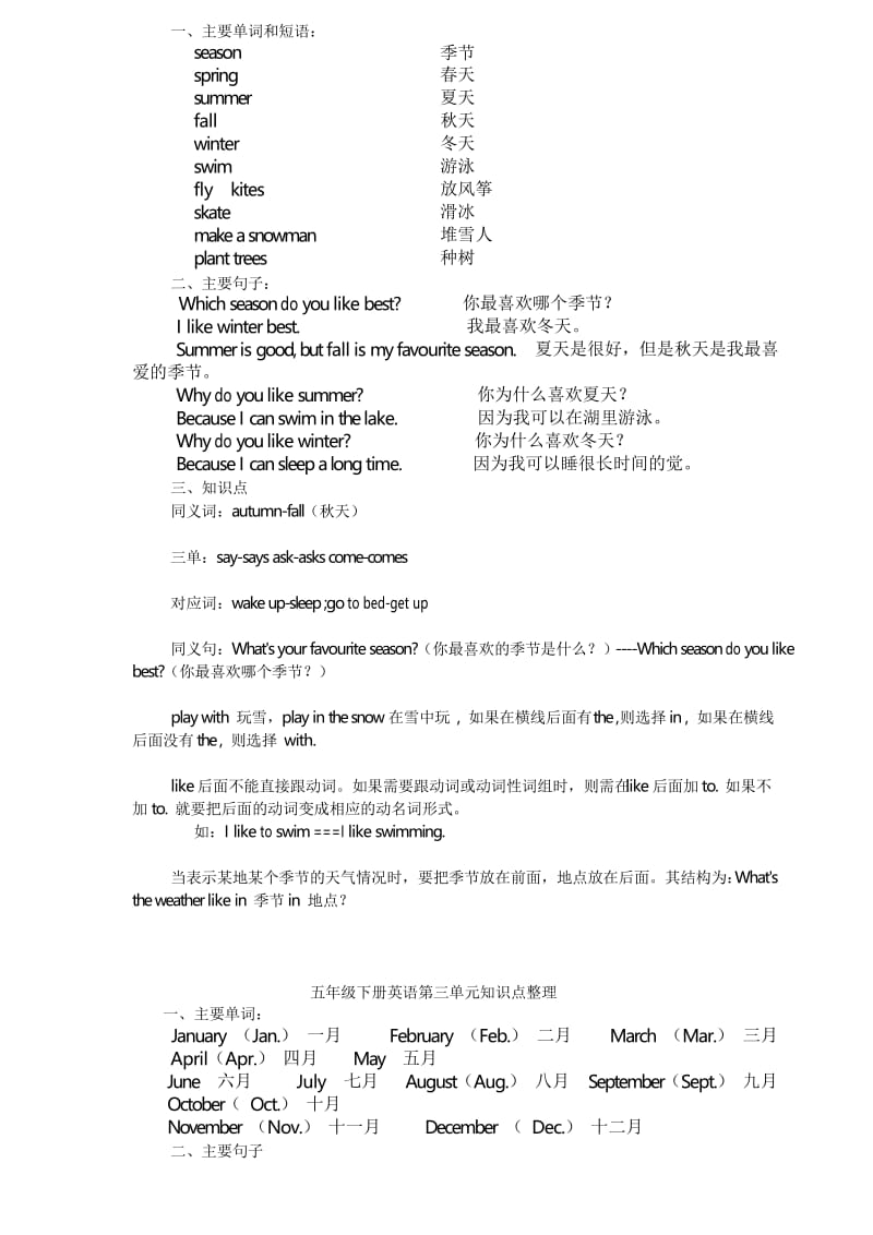 人教版五年级下册英语知识点整理.docx_第2页