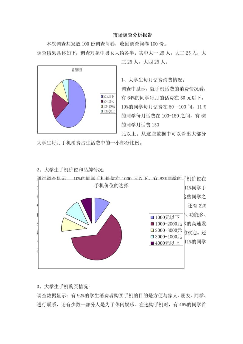 大学生手机使用情况调查报告分析.doc_第1页