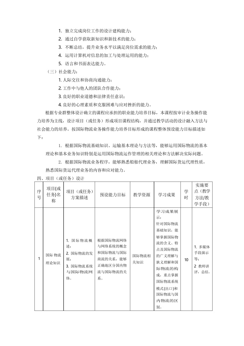 国际物流实务-课程方案资料.docx_第2页