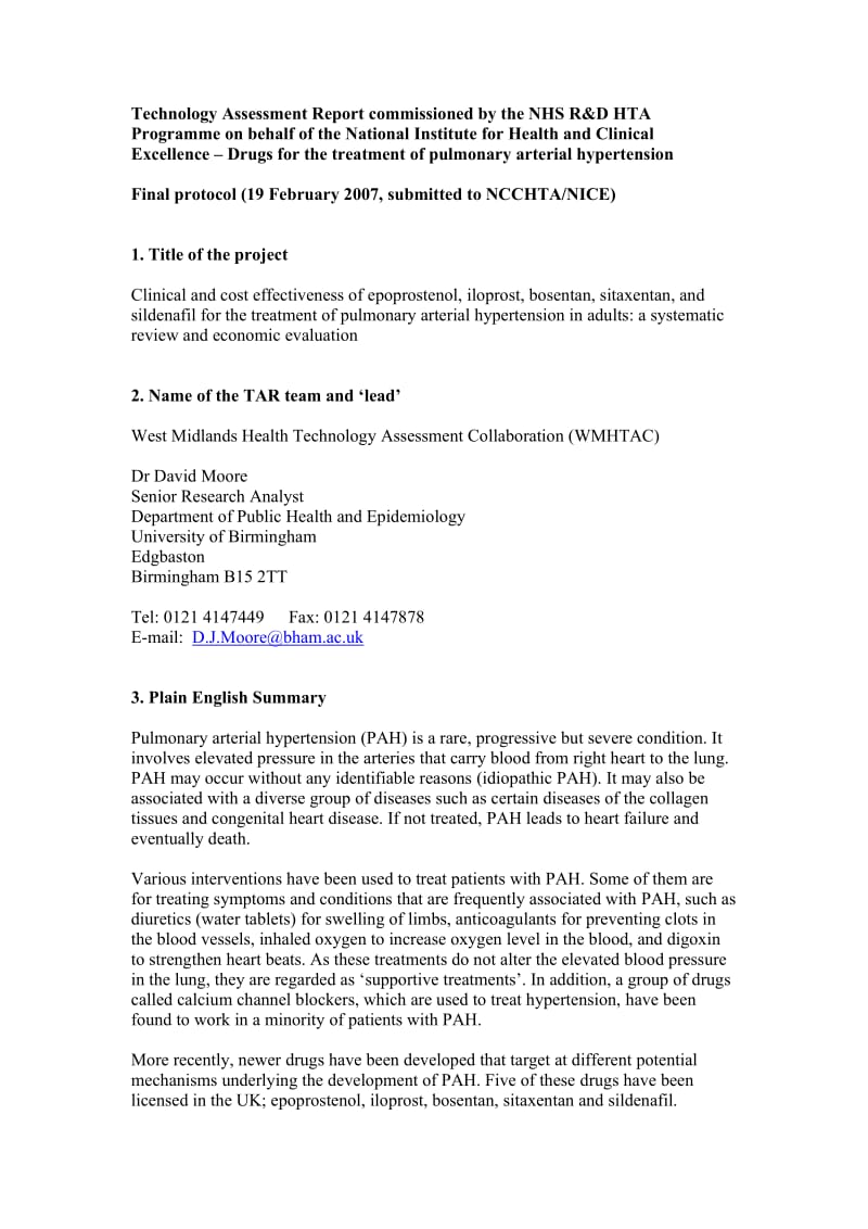 Technology Assessment Report commissionedthe NHS R&D HTA.doc_第1页