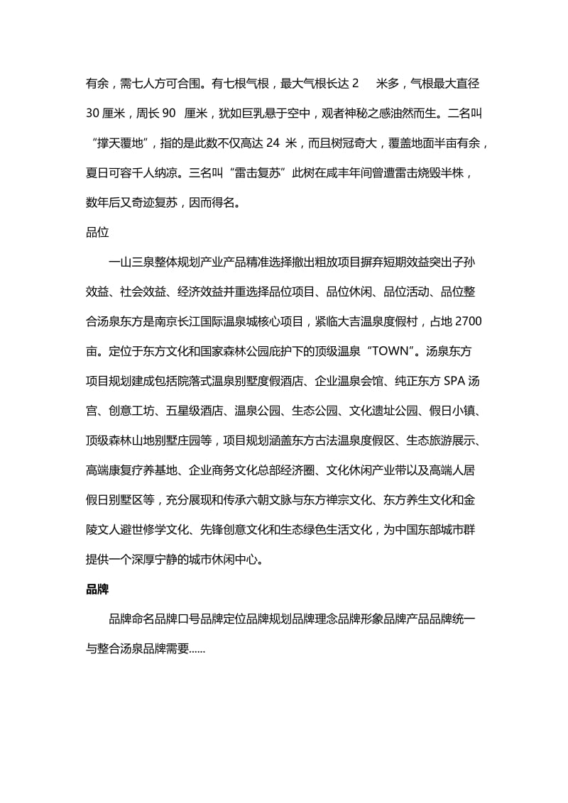 中国特色城镇战略发展研究院特色城镇策划规划之《汤泉小镇策划》.doc_第3页