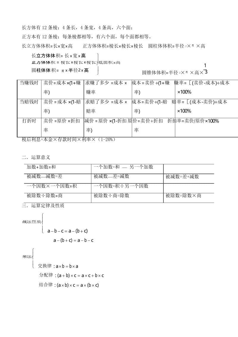 北师大版数学六年级下册知识点汇总.docx_第2页