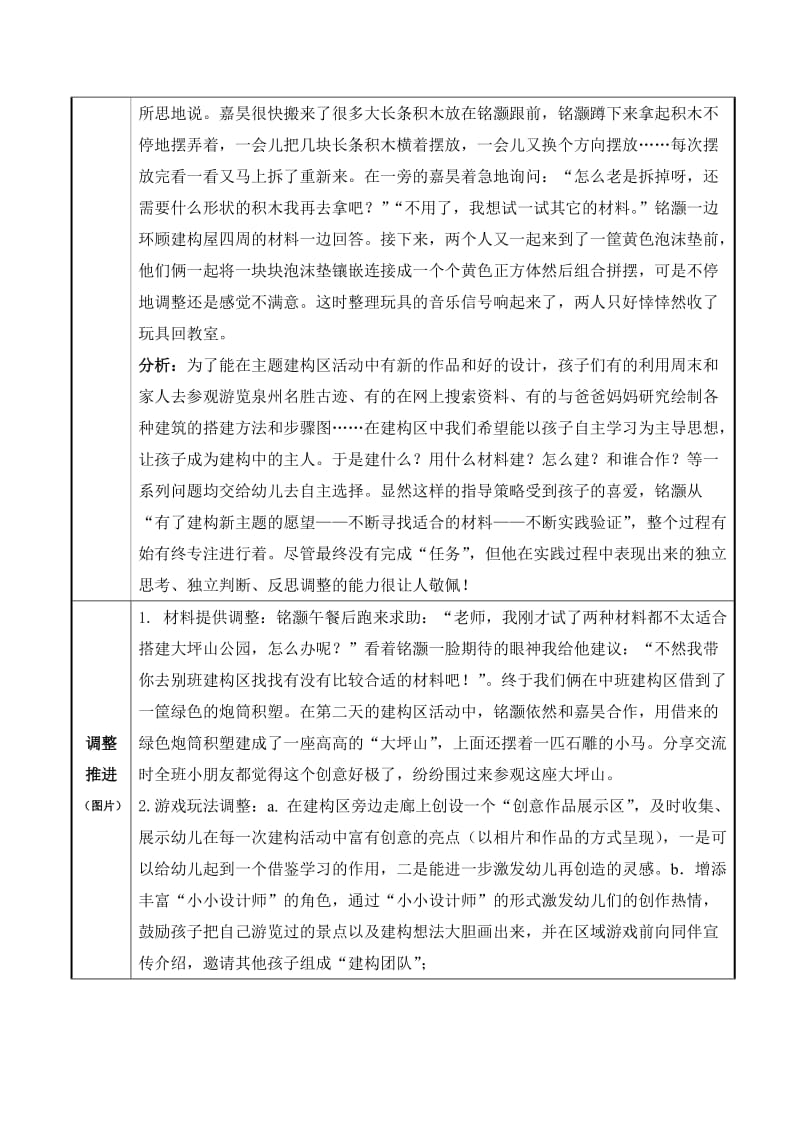 幼儿园大班表现性活动区游戏：主题建构《美丽的泉州城》 .doc_第2页