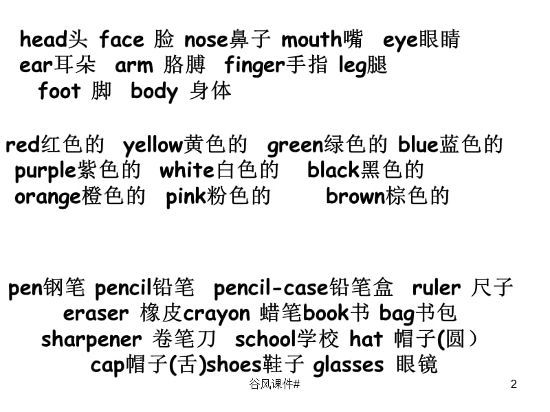 PEP新版英语四年级上册第三单元B Let's Learn[优课教资].ppt_第2页