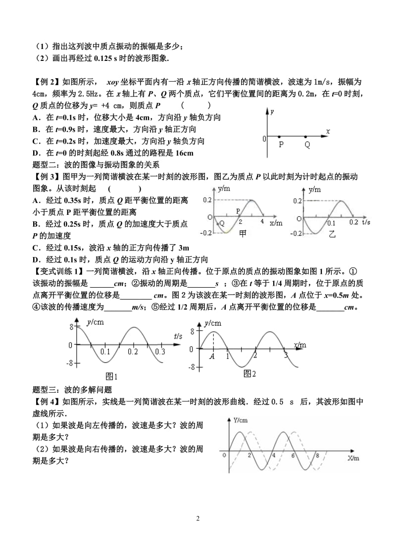 机械波章末复习学案.doc_第2页