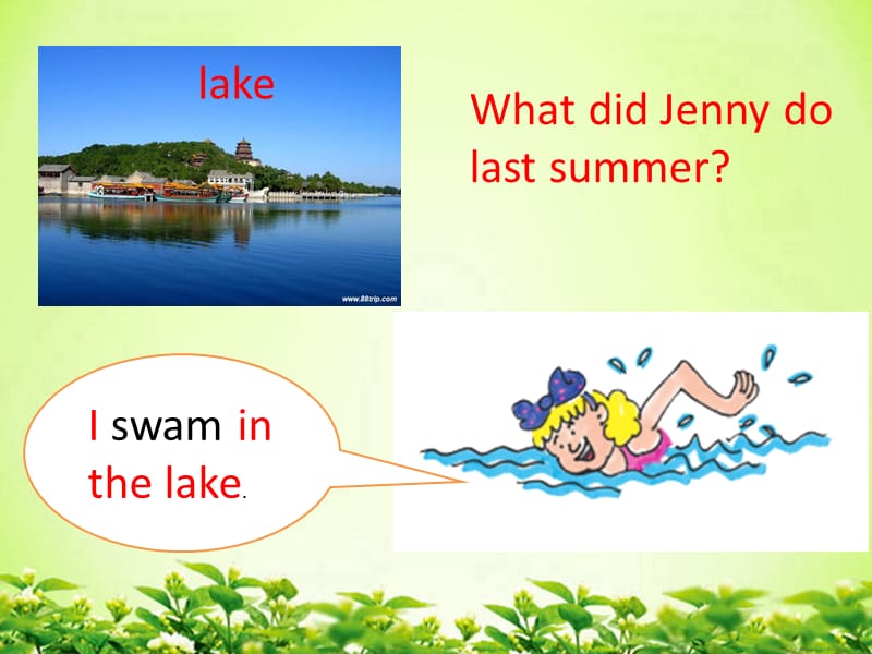 冀教版六年级英语下册《Unit 3 What Will You Do This Summer.Lesson 15 Jenny.s Summer Holiday》_6.ppt_第3页