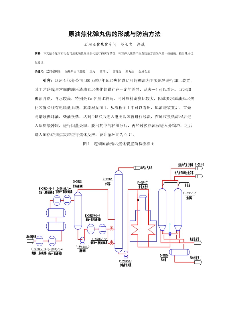 原油焦化弹丸焦的形成与防治弹丸焦形成与防治.doc_第1页