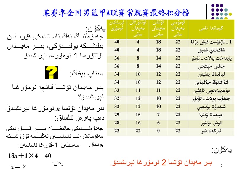 实际问题与一元一次方程维吾尔文).ppt_第3页