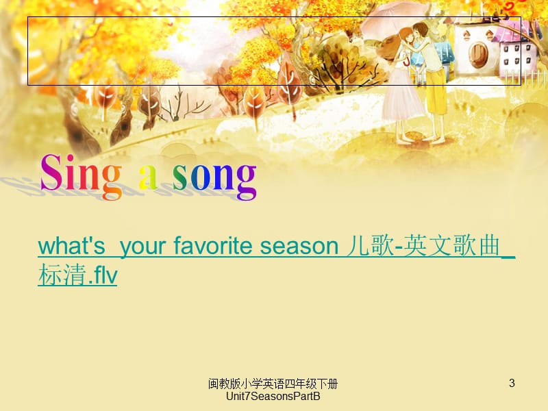 闽教版小学英语四年级下册Unit7SeasonsPartB课件.ppt_第3页