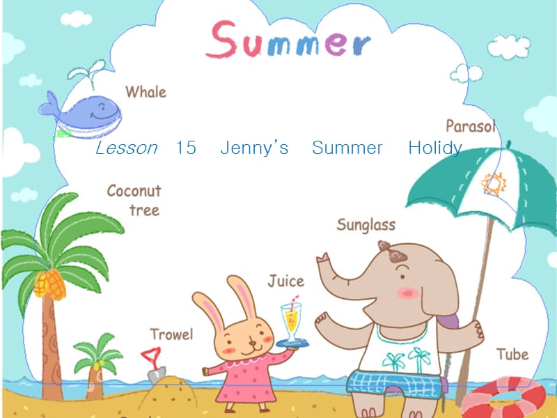 冀教版六年级英语下册《Unit 3 What Will You Do This Summer.Lesson 15 Jenny.s Summer Holiday》_6.pptx_第1页