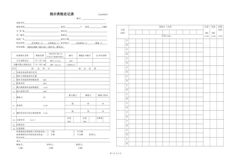 指示表检定记录.doc_第1页