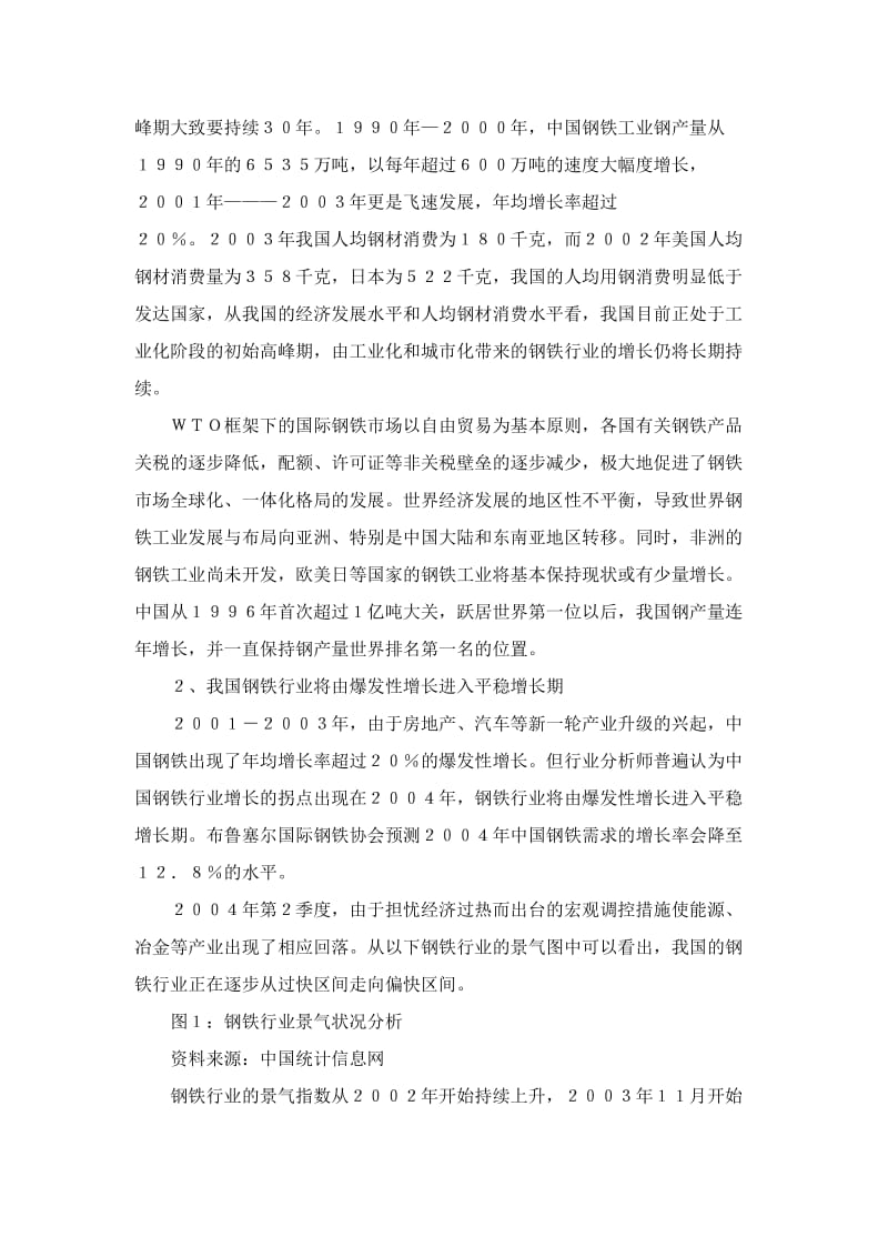 武汉钢铁股份有限公司投资价值分析报告.doc_第2页