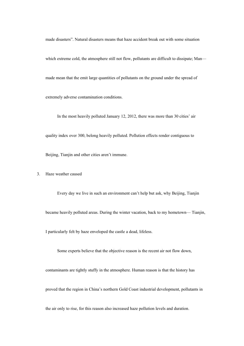 haze weather analysis(雾霾天气分析报告英文版).doc_第3页