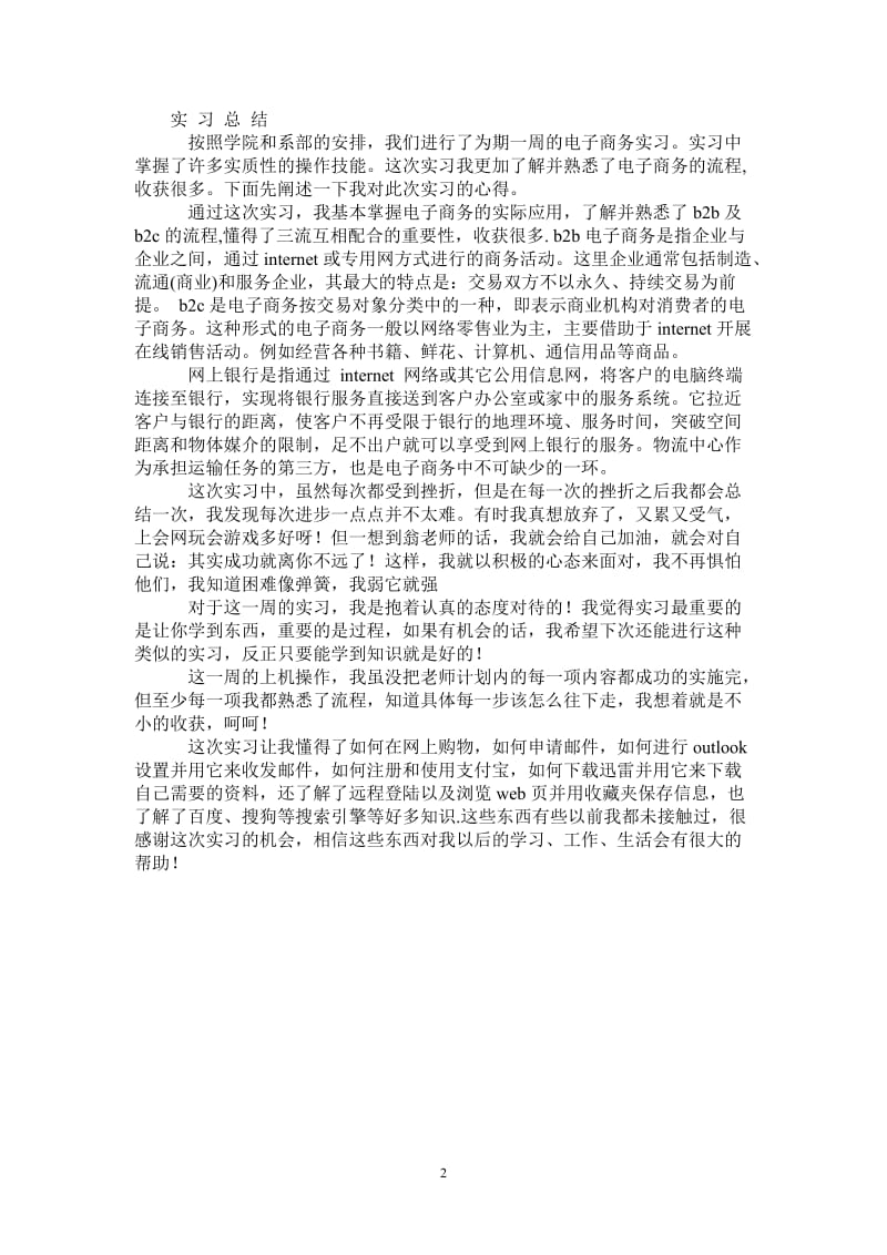 2021年电子商务实习总结.doc_第2页