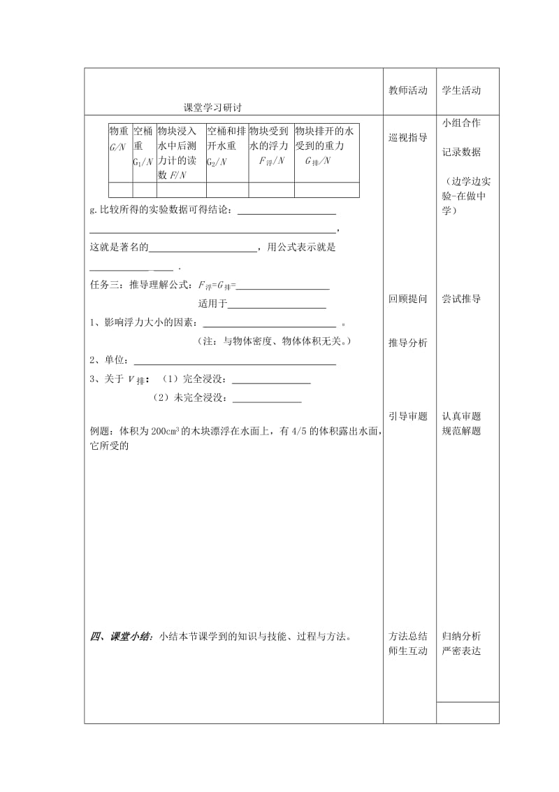 新人教版初中物理九年级《浮力》教学案.doc_第3页