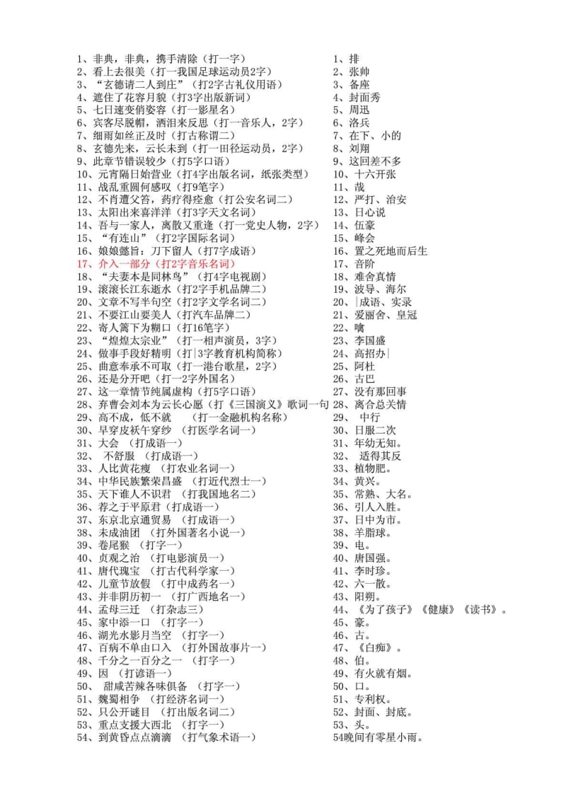 灯谜大全及答案(600道经典题目).doc_第1页