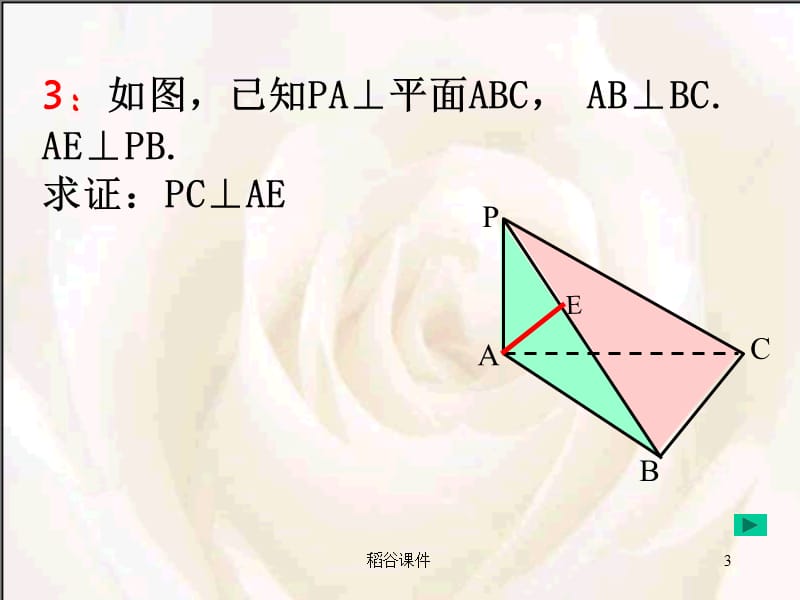 直线与平面所成的角（专业知识）.ppt_第3页