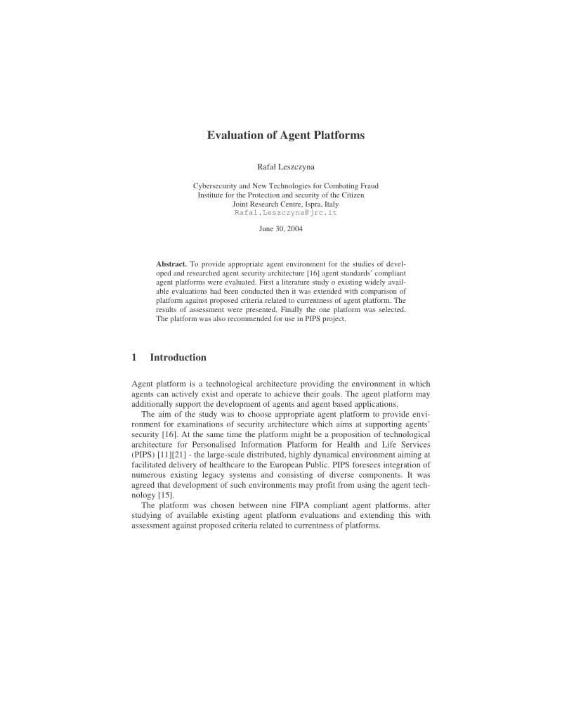 Evaluationofagentplatforms.pdf_第1页