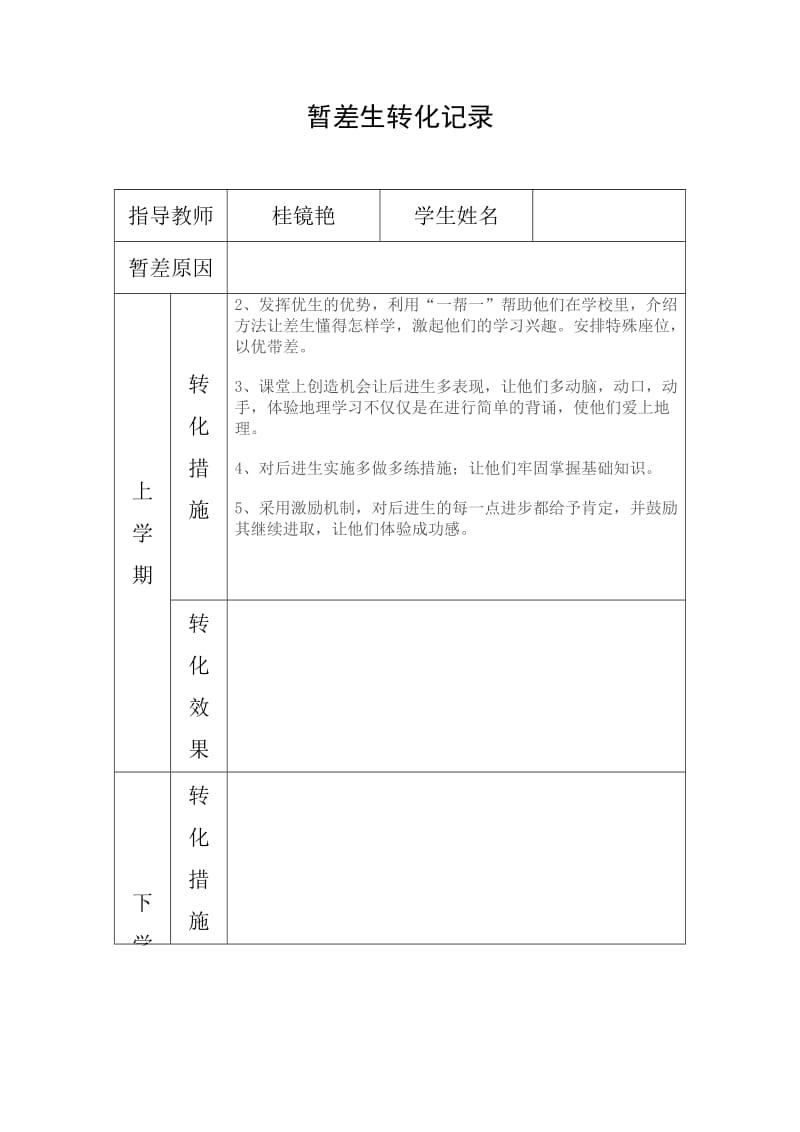 特长生培养记录表格.doc_第2页