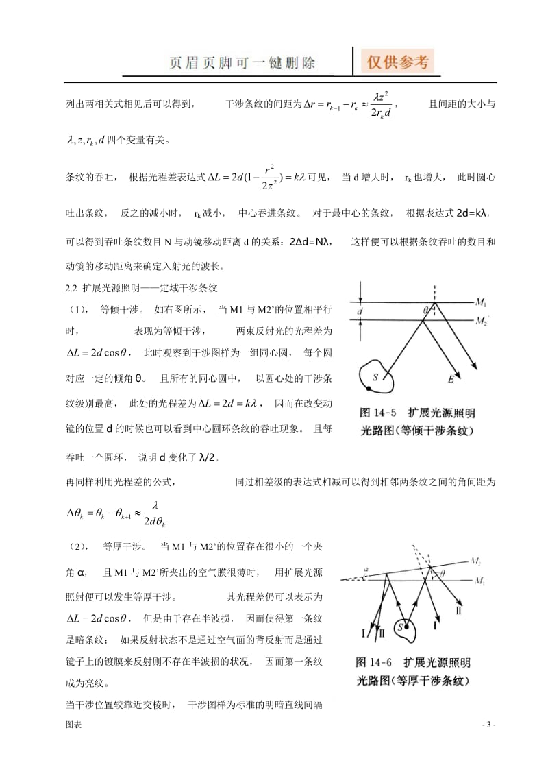 迈克尔孙和法珀两用干涉仪的调节和使用 实验报告[图表相关].doc_第3页