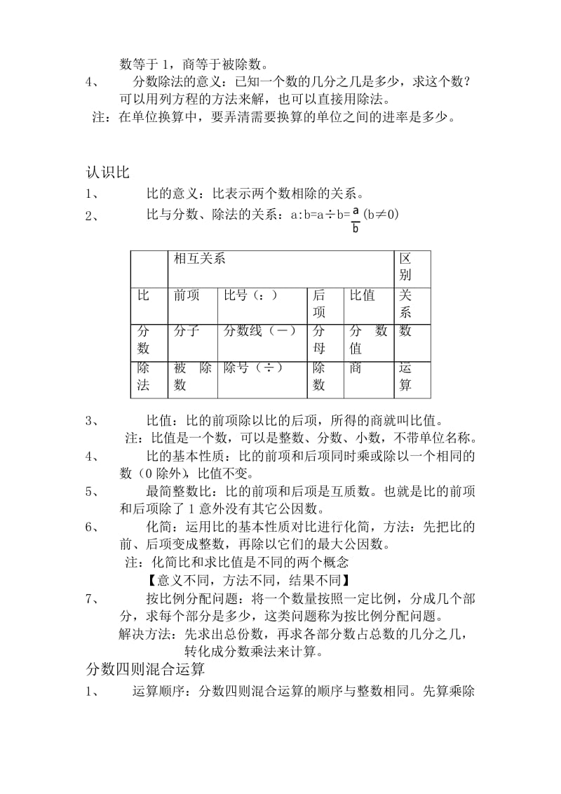 苏教版小学六年级数学上册重点-精品.docx_第3页